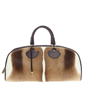 Proenza Schouler Akira Bowler Bag Gazelle Hair 