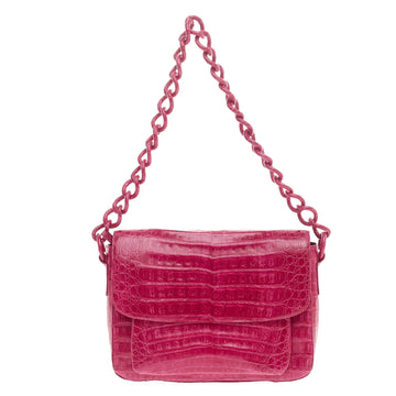 Nancy Gonzalez Chain Flap Shoulder Bag Crocodile Medium
