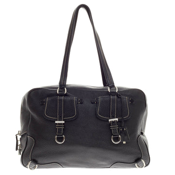 Prada Pocket Duffle Vitello Daino Large