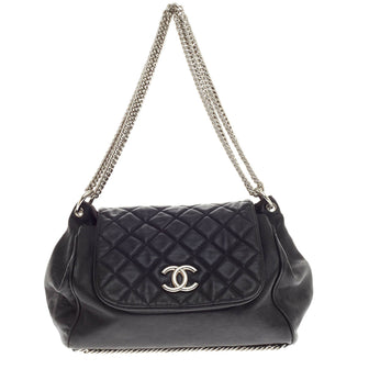 Chanel Bijoux Accordion Flap Quilted Lambskin Large