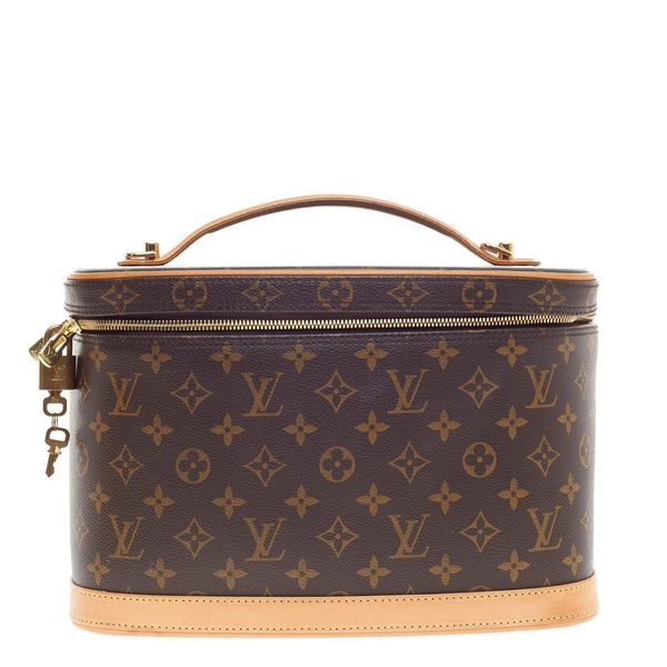 Lot - Louis Vuitton Leather. Monogram Canvas Train Case