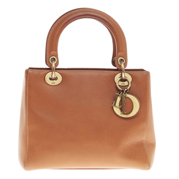 Christian Dior Vintage Lady Dior Leather Medium
