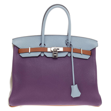 Hermes Birkin Arlequin Clemence 35