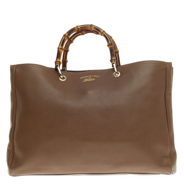 Gucci Bamboo Shopper Tote Leather Large
