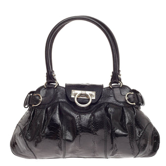 Salvatore Ferragamo Marisa Satchel Ostrich -