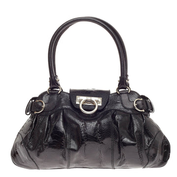 Salvatore Ferragamo Marisa Satchel Ostrich -