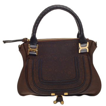 Chloe Marcie Satchel Embossed Lizard Medium
