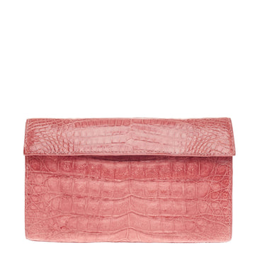 Nancy Gonzalez Flap Clutch Crocodile Small