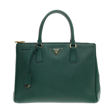 Prada Double Zip Lux Tote Saffiano Leather Medium