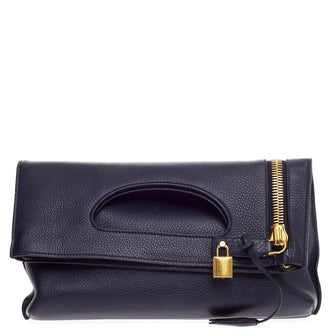 Tom Ford Alix Fold Over Crossbody Leather