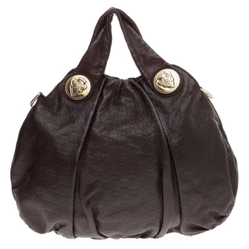 Gucci Hysteria Convertible Top Handle Guccissima Leather Large