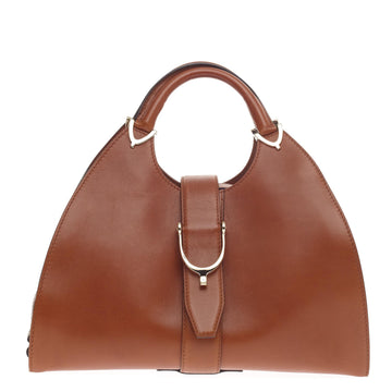 Gucci Stirrup Top Handle Bag Leather Large