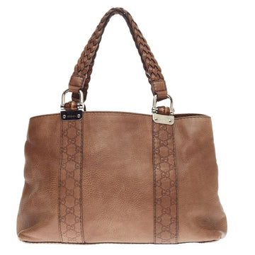 Gucci Bamboo Bar Tote Leather Medium