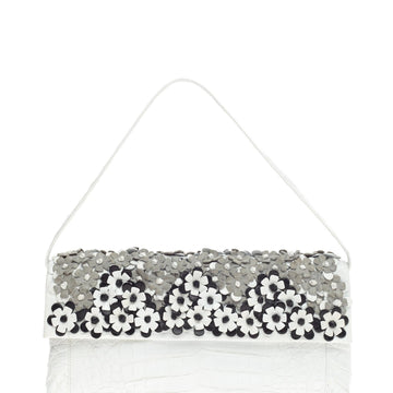 Nancy Gonzalez Gotham Floral Convertible Clutch Crocodile Long