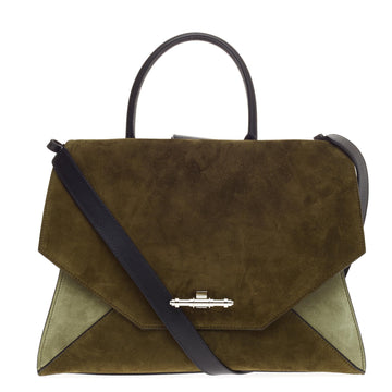 Givenchy Bicolor Obsedia Satchel Suede Medium