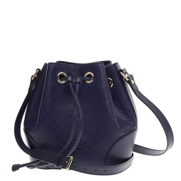 Gucci Bright Bucket Bag Diamante Leather Small