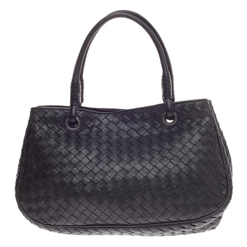 Bottega Veneta Snap Handle Tote Intrecciato Nappa Small