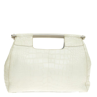 Prada Bar Clutch Crocodile Large