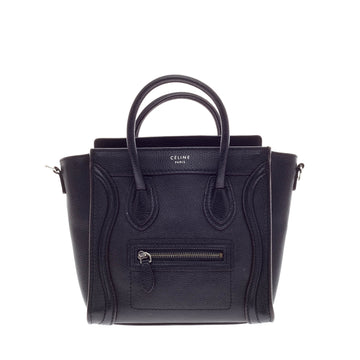 Celine Luggage Grainy Leather Nano