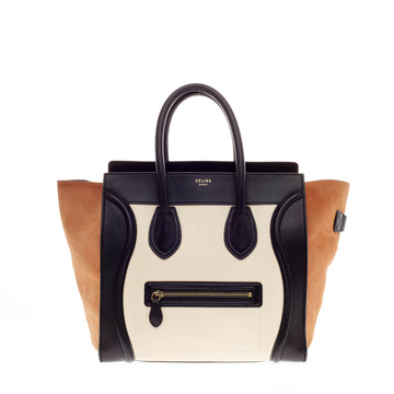 Celine Luggage Tricolor Mini