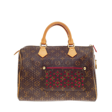 Speedy Handbag Limited Edition Monogram Perforated 30