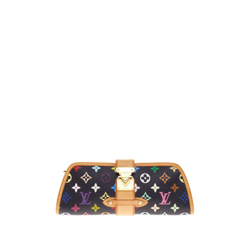 Louis Vuitton Shirley Clutch Monogram Multicolor Canvas