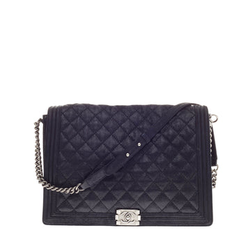 Chanel Boy Flap Gentle Quilted Goatskin XL