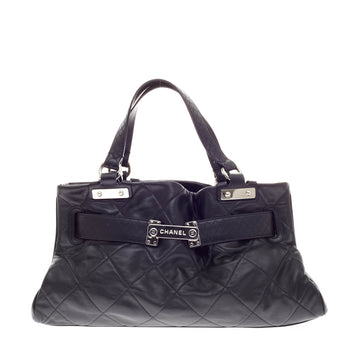 Chanel Belted Tote Quilted Leather
