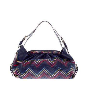 Fendi Doctor B. Bag Multicolor Stitch Leather