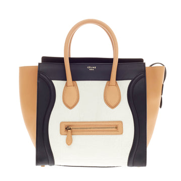 Celine Luggage Tricolor Leather Mini