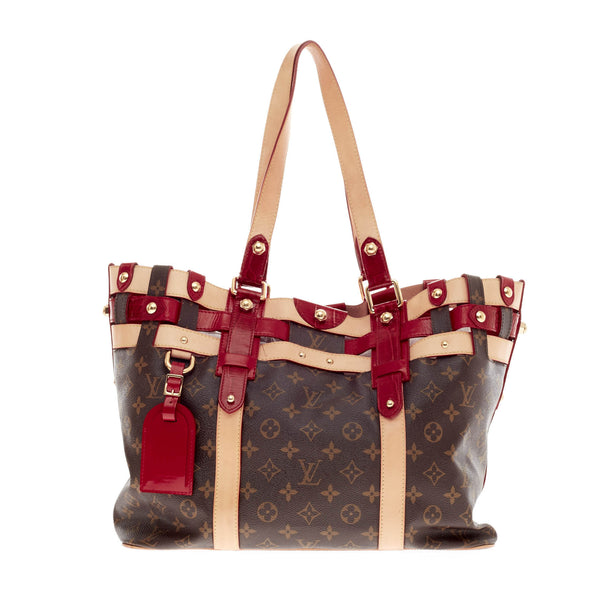 Louis Vuitton, Bags, Louis Vuitton Limited Monogram X Red Rubis Salina Gm