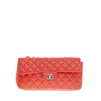 Chanel Classic Flap Quilted Perforated East West