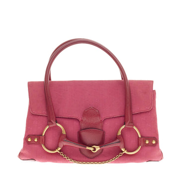 Gucci Horsebit Top Handle GG Canvas Large