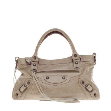 Balenciaga First Classic Studs Leather