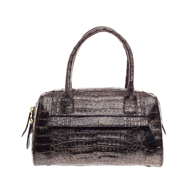 Nancy Gonzalez Glitter Satchel Crocodile