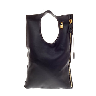 Tom Ford Alix Fold Over Bag Leather Medium