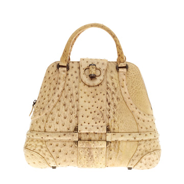 Alexander McQueen Novak Satchel Ostrich