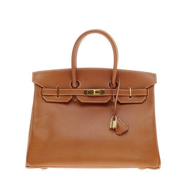 Hermes Birkin Gold Courchevel with Gold Hardware 35