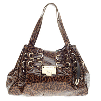 Jimmy Choo Riki Hobo Patent Medium