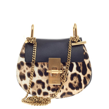 Chloe Drew Crossbody Calf Hair Mini