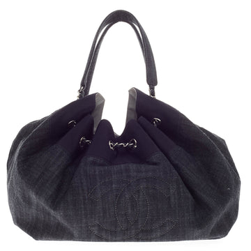 Chanel Stretch Spirit Cabas Denim Large