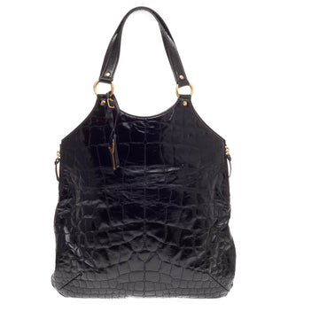 Saint Laurent Tribute Tote Embossed Patent Large
