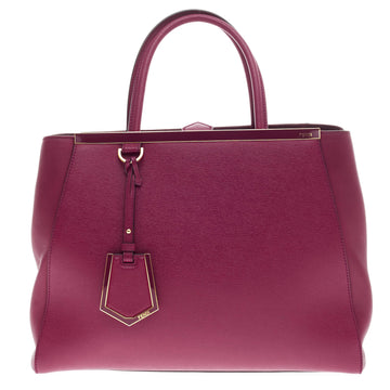 Fendi 2Jours Leather Medium