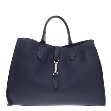 Gucci Jackie Soft Tote Pebbled Leather Large