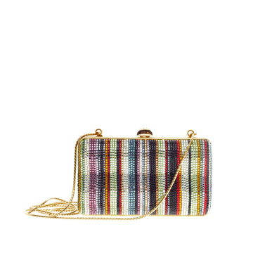 Judith Leiber Multicolor Minaudiere Crystal Small