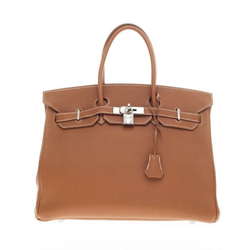 Hermes Birkin Gold Togo with Palladium Hardware 35