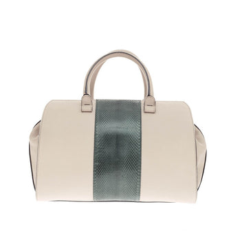 Victoria Beckham Soft Victoria Tote Leather and Watersnake