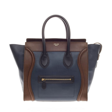 Celine Luggage Tricolor Leather Mini
