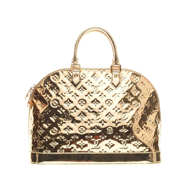Louis Vuitton Alma Handbag Monogram Miroir PVC GM Gold 2361871