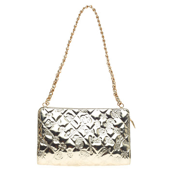 Chanel Lucky Symbols Pochette Embossed Patent -